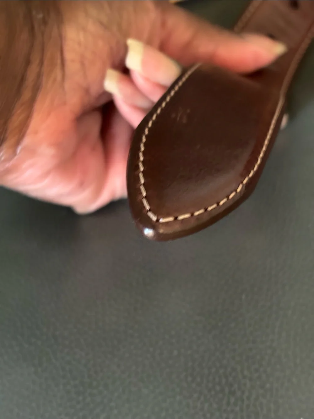 Kirkland Signature Italian Full Grain Leather Men's Belt size 36
